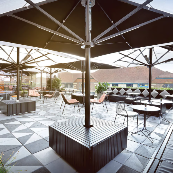Umbrella seating